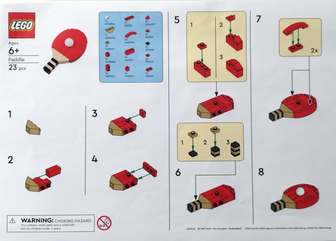 LEGO 6565152 Paddle