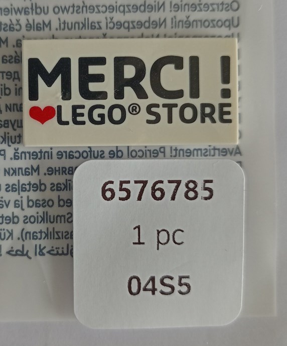 LEGO 5009301 Merci! Heart Lego Store