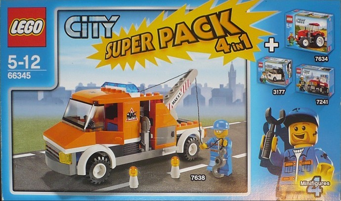 LEGO 66345 City Super Pack 4 in 1