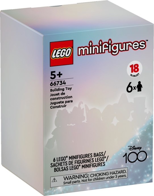 LEGO 66734 LEGO Minifigures - Disney 100 Series {Box of 6 random bags}