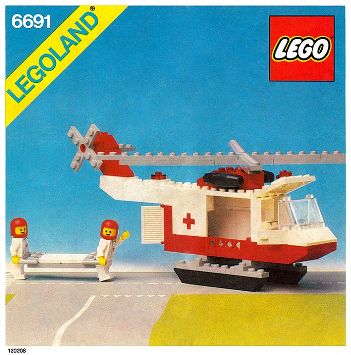 lego city ambulance helicopter instructions