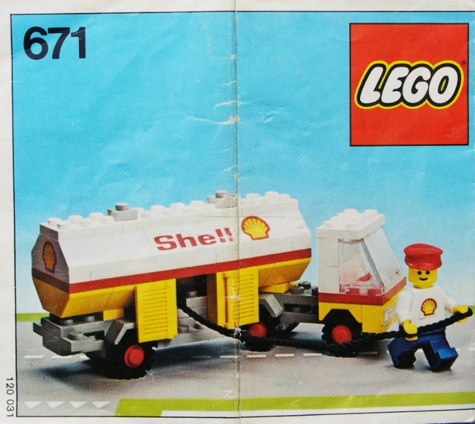 LEGO 671 Shell Petrol Tanker