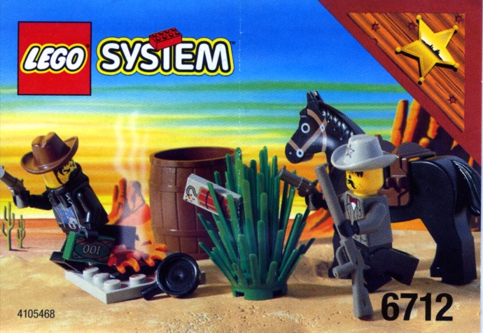 Cowboy Sheriff Bandit WESTERN Lego Figuren 