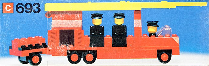 Fire engine with firemen