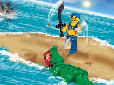 LEGO 7080 Scurvy Dog and Crocodile