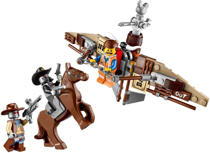 LEGO SHERIFF NOT A ROBOT & DEPUTRON minifigures LEGO MOVIE set 70800 figures 