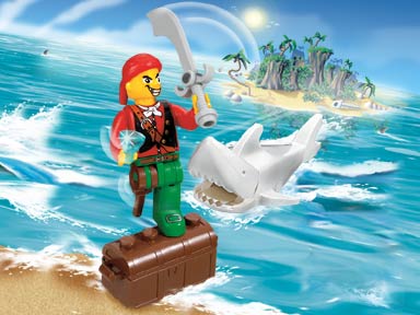 LEGO 7082 Cannonball Jimmy and Shark