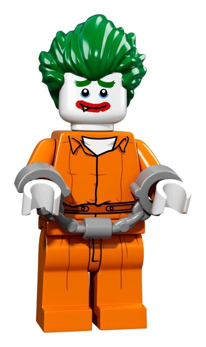 Lego New Tile 2 x 2 with Groove with Clipboard with ARKHAM ASYLUM Joker Image 