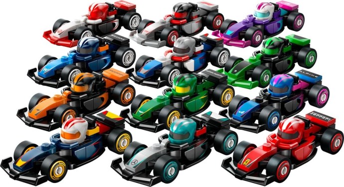 LEGO Collectables - F1 Race Cars - Complete