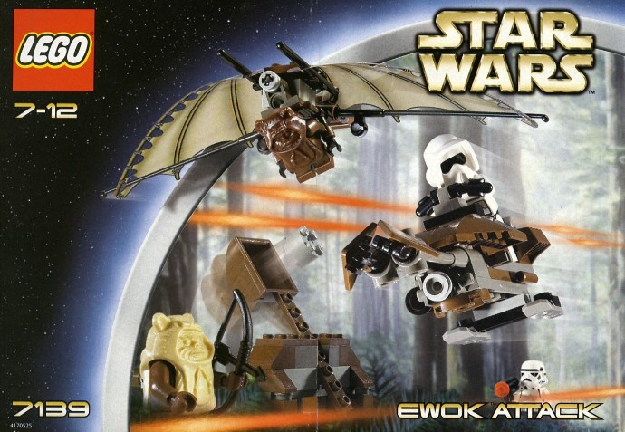 cadeau-bestprice-RARE Lego Star Wars Ewok Classic Brown Wicket 7139-New 
