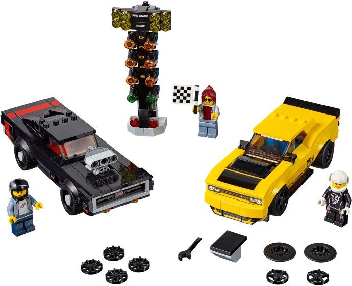 LEGO 75893 2018 Dodge Challenger SRT Demon and 1970 Dodge Charger 