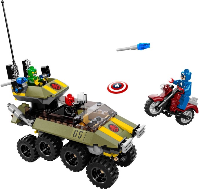 figure action set spiderman Captain  Brickset Avengers: 1: Hydra 76017  America vs.