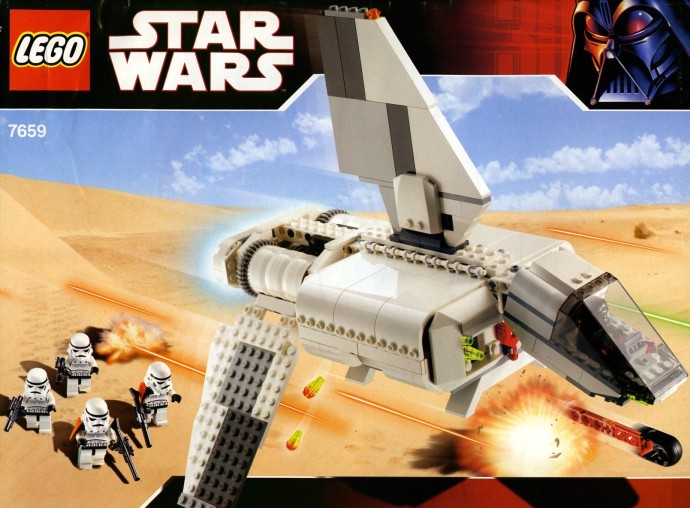 Set 7659 Imperial Landing RARE LEGO STAR WARS white roof slope brick ref 2876 