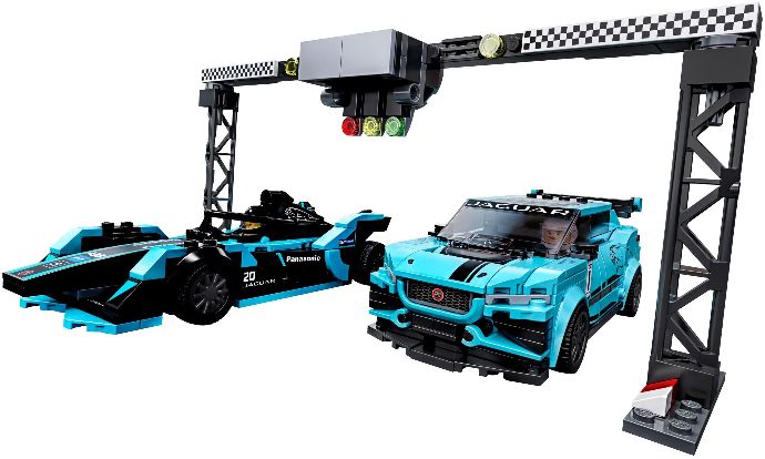 LEGO 76898 Formula E Panasonic Jaguar Racing GEN2 Car & Jaguar I-PACE eTROPHY