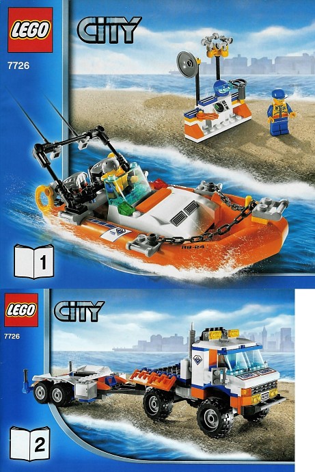LEGO 7726 Coast Guard Truck with Speed Boat