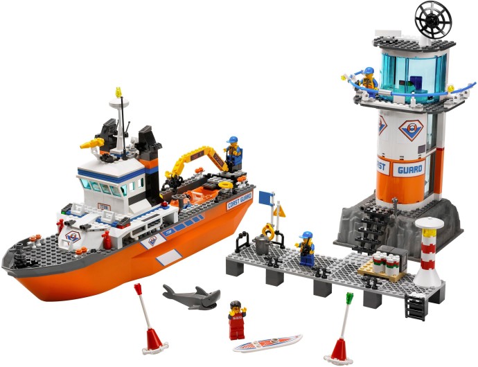 LEGO 7739 Coast Guard Patrol Boat & Tower
