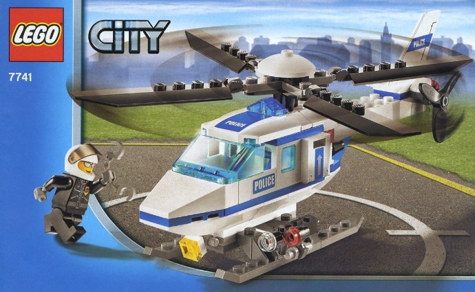 Lego 7741 City Police hélicoptère avec Mini Figure 94 pcs Construction Jouet Neuf 