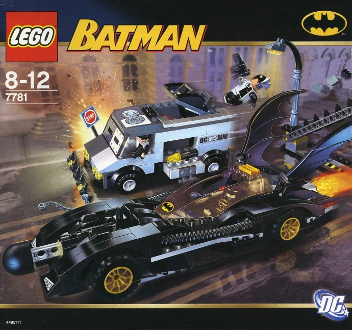 Two-Face' The Batmobile Precut Custom Replacement Stickers voor Lego Set 7781