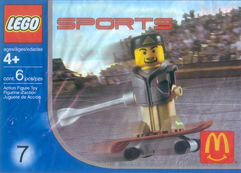 LEGO 7921 Skateboarder, Grey Vest