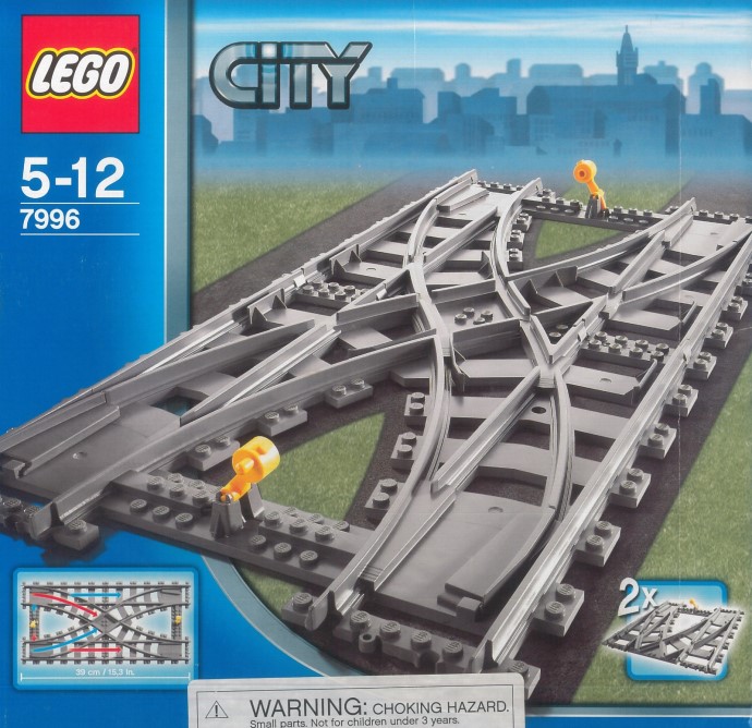 LEGO 7996 Train Rail Crossing | Brickset