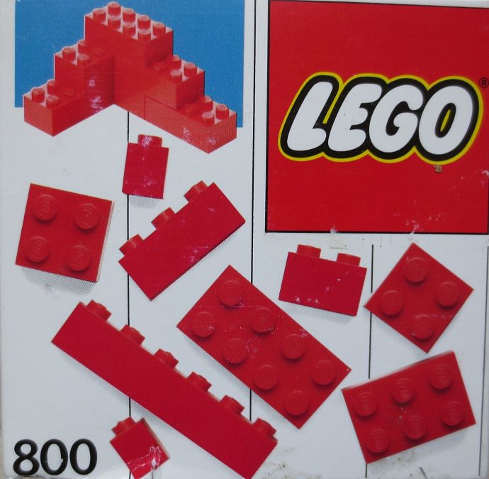 LEGO 800-2 Extra Bricks Red