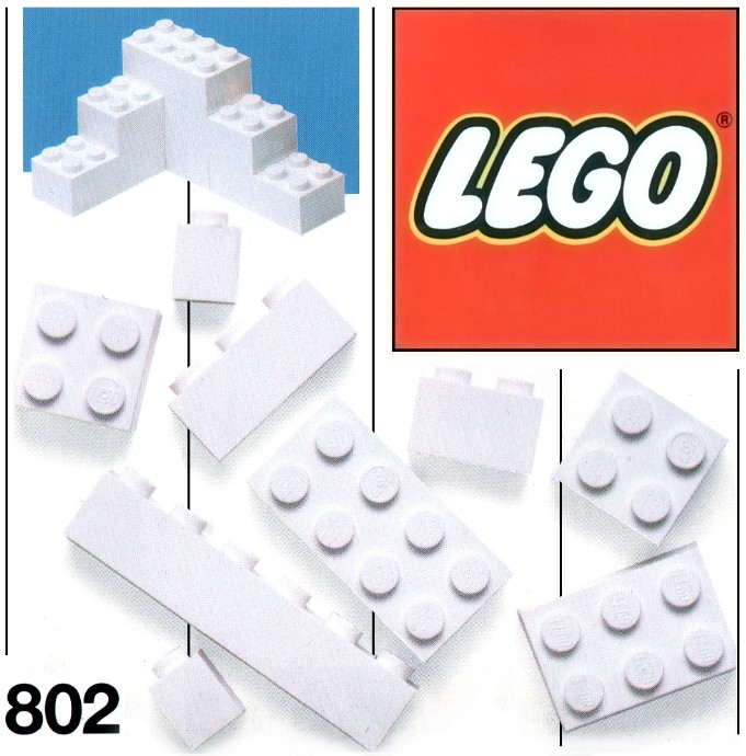 LEGO 802-2 Extra Bricks White
