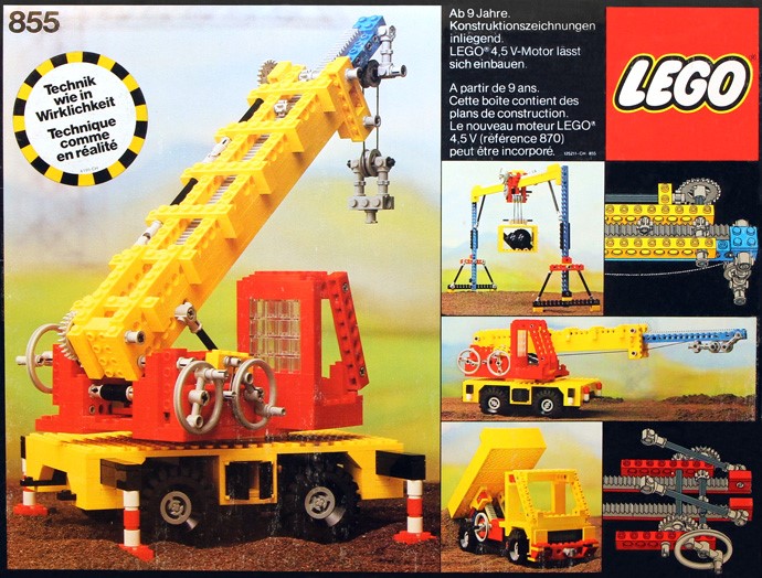 lego technic crane yellow