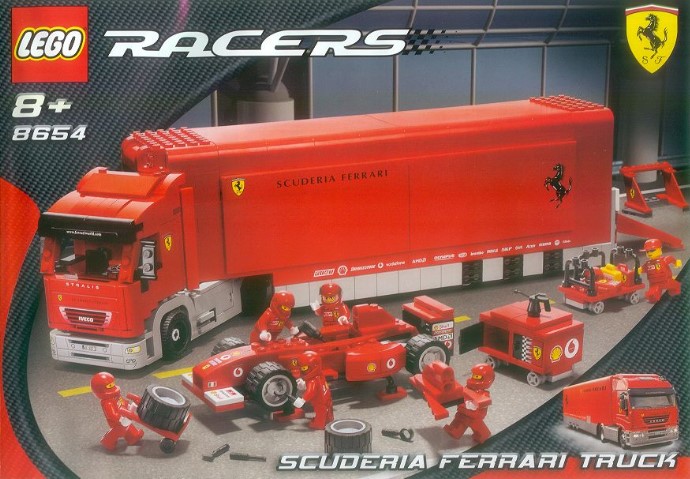 LEGO 8654: Scuderia Ferrari Truck | Brickset: LEGO set guide and