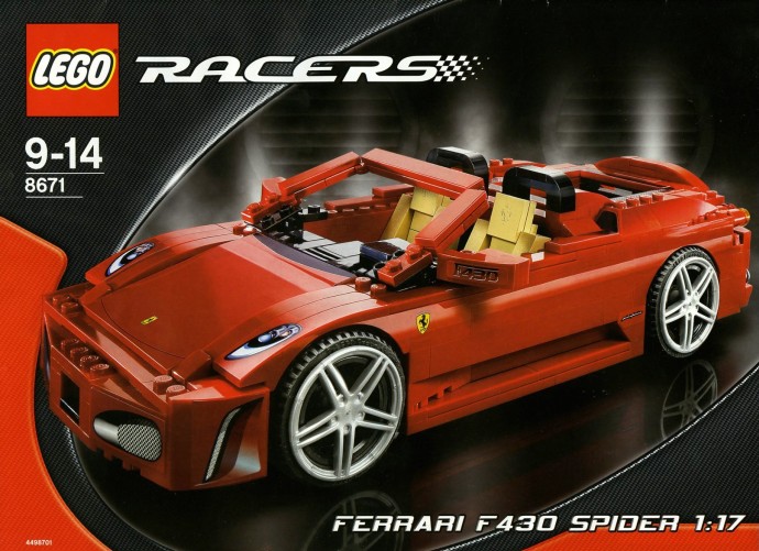 LEGO 8671: Ferrari 430 Spider 1:17 | Brickset: LEGO set guide and