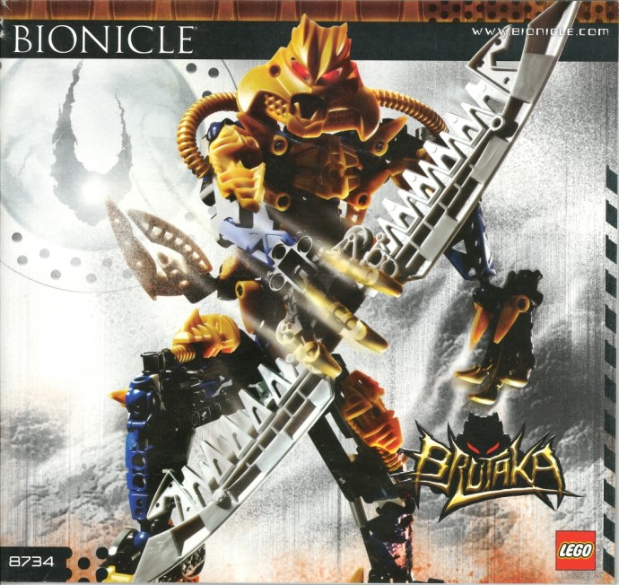Lego 8734 Bionicle Titans Brutaka complet  de 2006 C187 