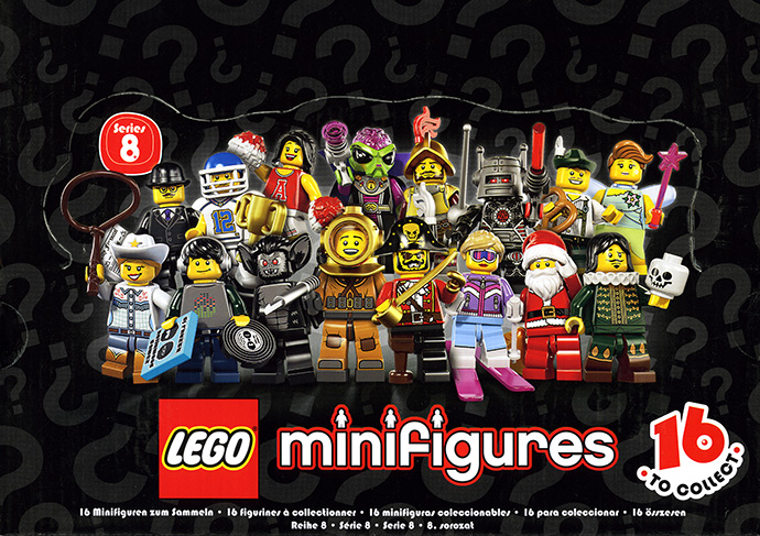 8833 LEGO MINIFIGURES SERIES 8 SEALED PACK 2012 ~ THE "SANTA" 