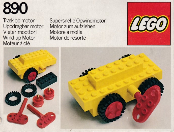 LEGO Vintage RED KEY for Windup Turn Motor key Clockwork 599 890 895