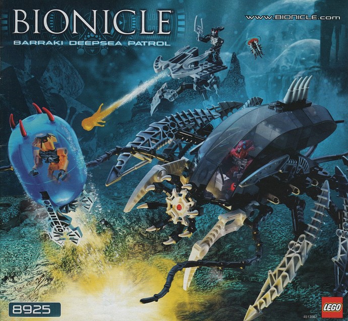 NUOVO SIGILLATO LEGO ® BIONICLE 8925 BARRAKI DEEPSEA PATROL  NEW! 