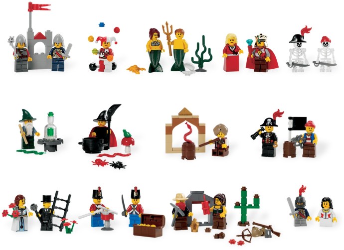 lego education fairytale and historic minifigures set