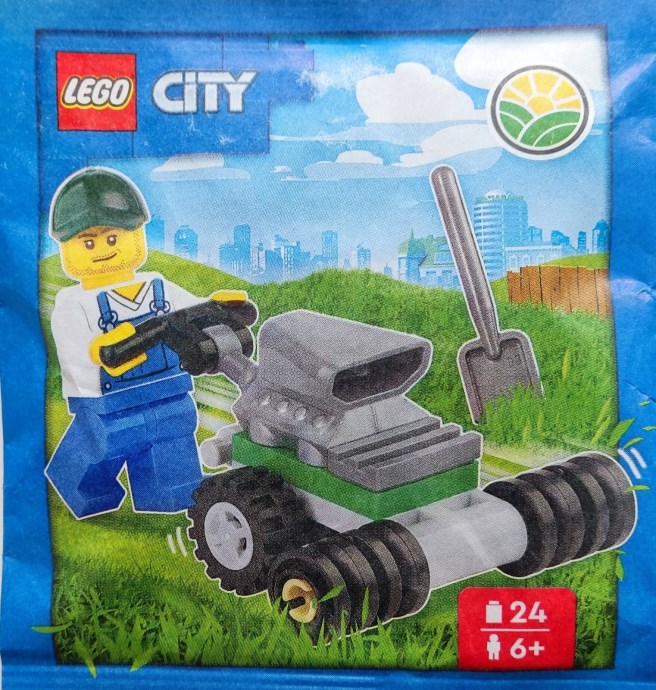 LEGO 952404 Farmer with lawn mower