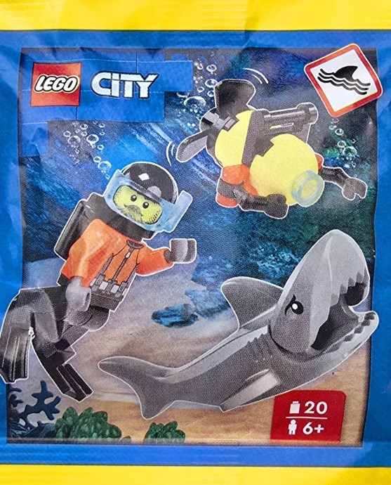 LEGO 952503 Diver with Robot and Shark