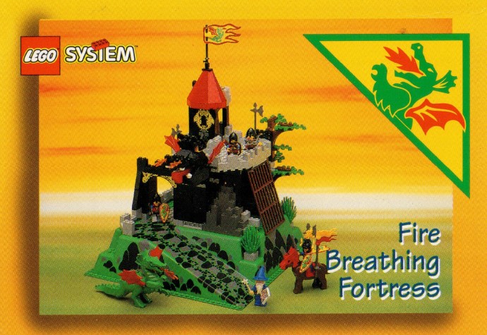 LEGO cc93lbc1 Card Fire Breathing Fortress - Lego Builders Club