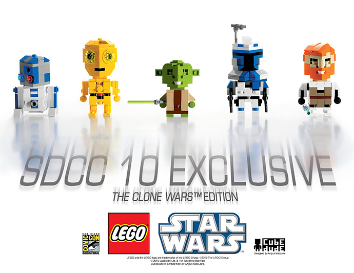 LEGO comcon012 San Diego Comic Con 2010 Exclusive - CubeDude - The Clone Wars Edition