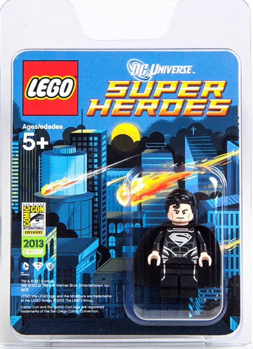 LEGO comcon029 Black Suit Superman Minifigure