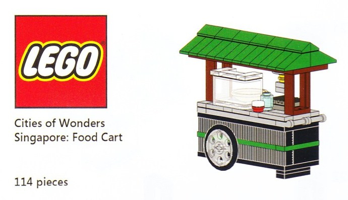 LEGO COWS Cities of Wonders - Singapore: Food Cart