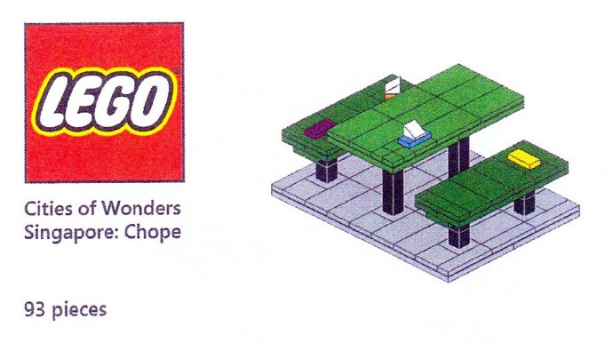 LEGO COWS-3 Cities of Wonders - Singapore: Chope Seat