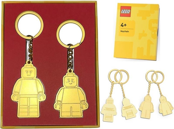 LEGO DADCHILD LEGO Dad & Child Gold Keychain