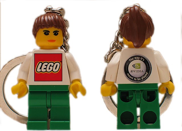 LEGO KCP04 Nvidia Female Minifigure Key Chain