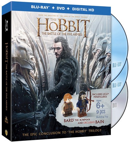 LEGO LOTRDVDBD3 The Hobbit: The Battle of the Five Armies with 2 Minifigures (Blu-ray + DVD)