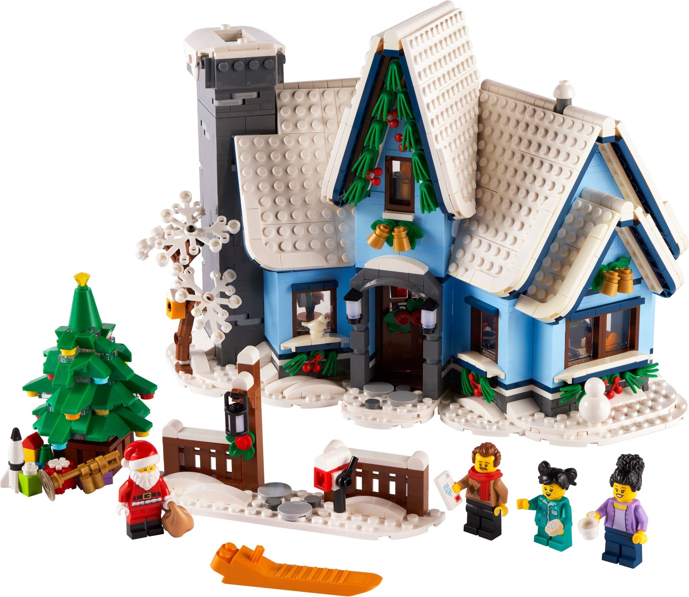 NEW LEGO CITY WINTER CHRISTMAS SCENES SANTA SKIER SNOWBOARDER ICE PICK 1S 60155 