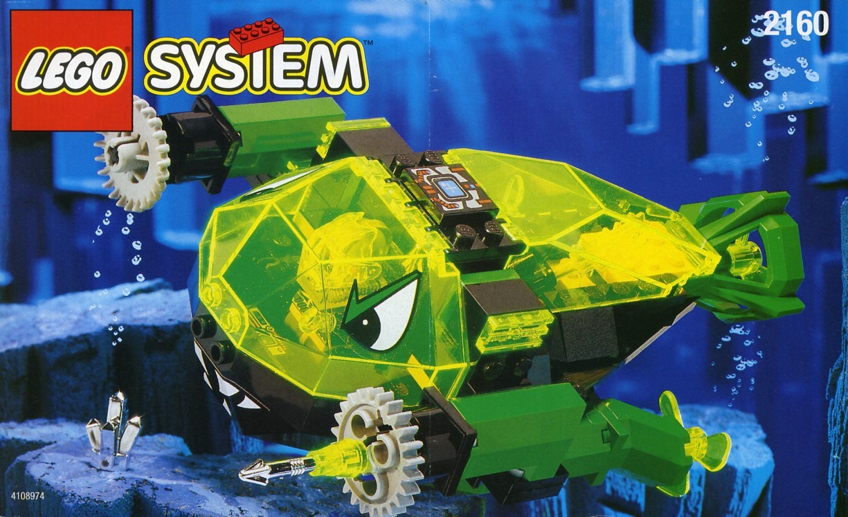 LEGO Aquazone Hydronauts Crystal crawler Submarine Set 6145