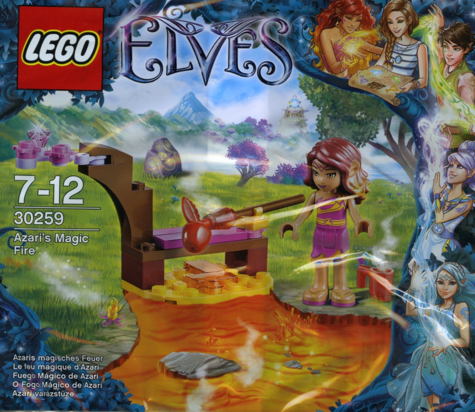 Construction & Building Toys LEGO Elves Azari's Magic Fire Playset 