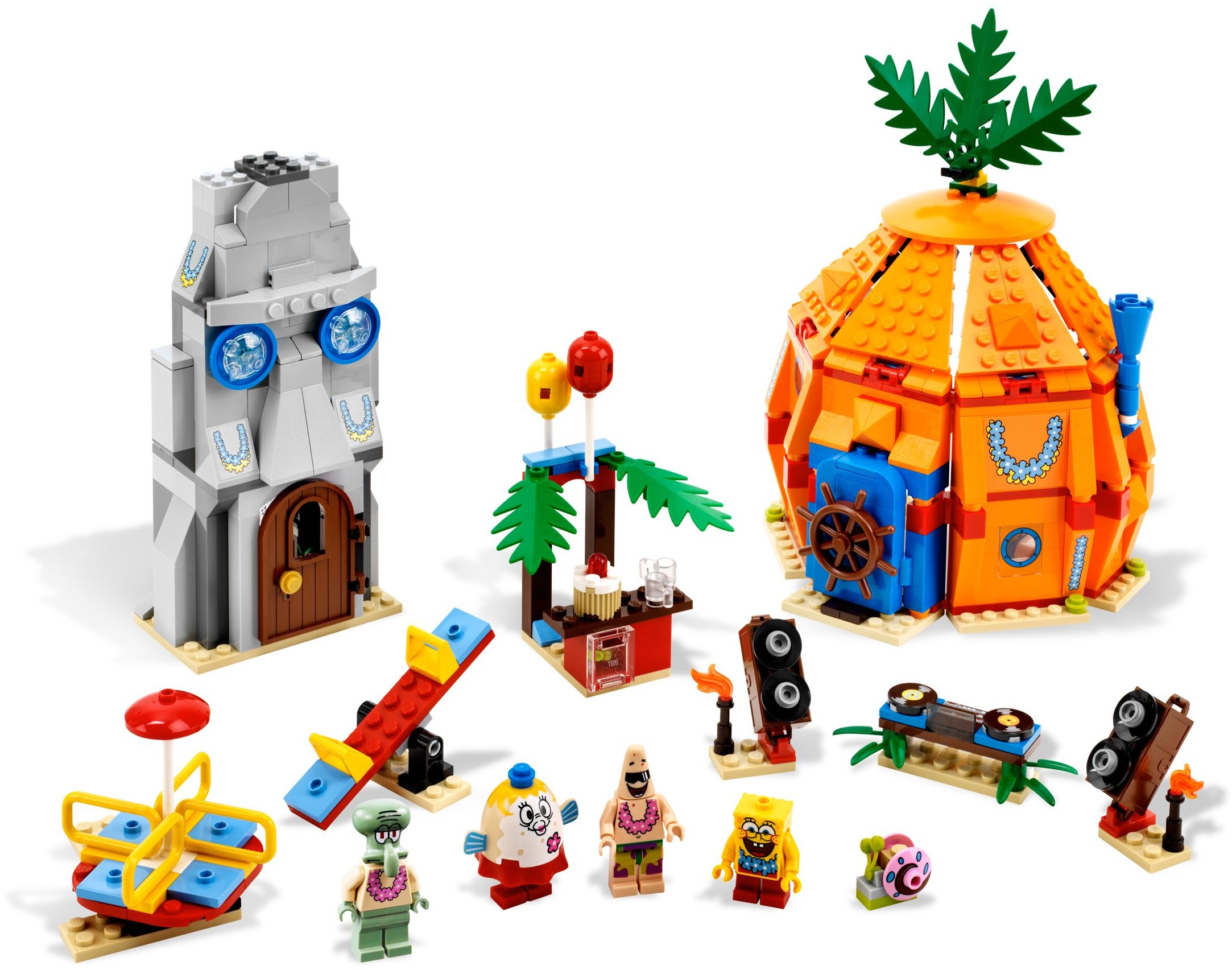 Lego Squidward Tentacles w/lei Spongebob  Squarepants Minifig set 3818 New 