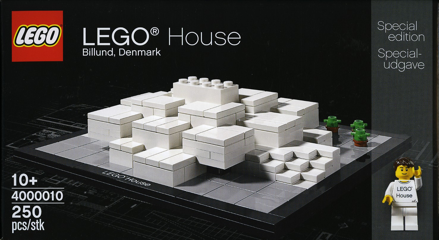 Lego Mann with Lego House Print Gen054 Mini Figurine Staff City New 4000010 