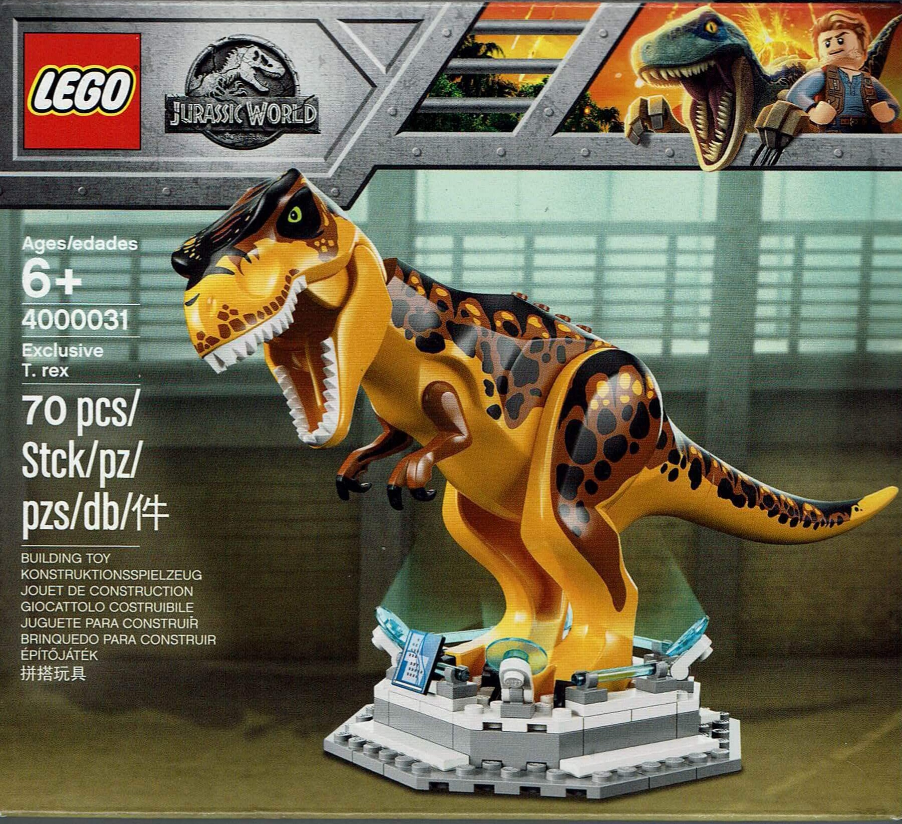 LARGE Dinosaurs Jurassic World Fallen Kingdom Rex Tyrannosaurus Building LEGO UK 
